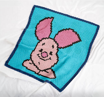 Piglet Square C2C Crochet Blanket Pattern