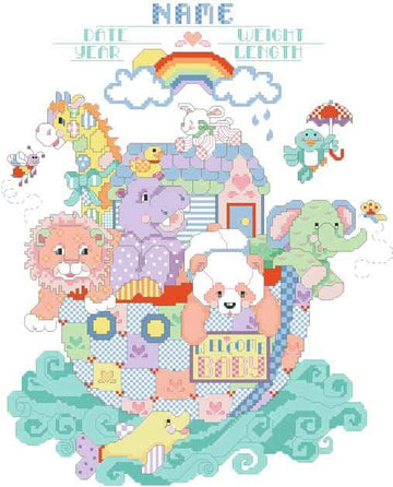 Noah’s Ark Birth Announcement - PDF