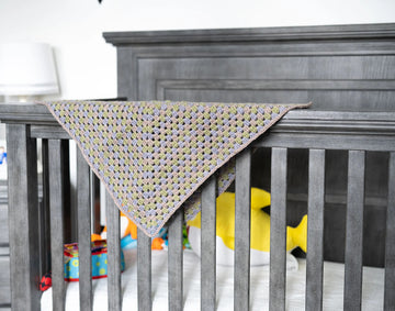 Three Color Baby Granny Blankie in Lion Brand Basic Stitch Anti Microbial - M23007BSAM - Downloadable PDF
