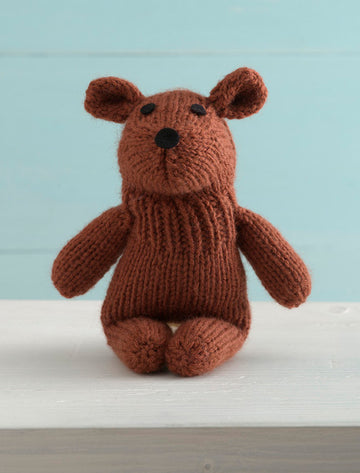 Tubby Teddy Sock Critter in Lion Brand Wool-Ease - 90570AD