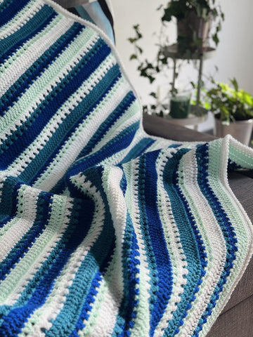 Striped Crochet Blanket