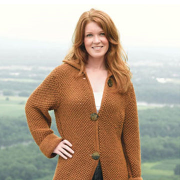 233 Landslide Long Coat - Knitting Pattern for Women in Valley Yarns Northampton