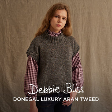Kathy Slipover - Top Knitting Pattern for Women in Debbie Bliss Donegal Luxury Tweed Aran