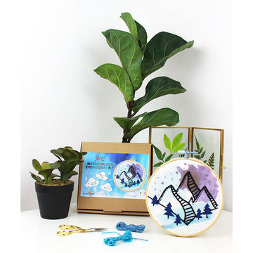 Ellbie Co. Mountains Watercolour Embroidery Kit