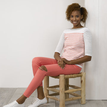 Nautilus Pullover in Tahki Yarns Cotton Classic - Downloadable PDF