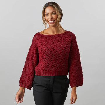 1265 - Snapdragon - Jumper Knitting Pattern for Women in Valley Yarns Hampden by Valley Yarns