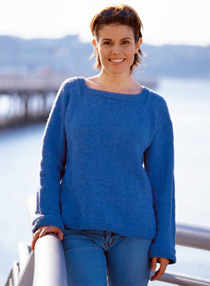 Easy Adult Sweater in Lion Brand Wool-Ease - 1304