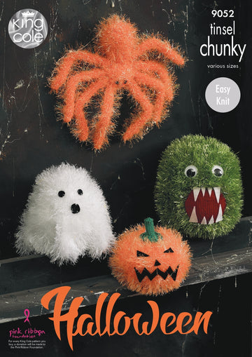 Halloween Monsters in King Cole Tinsel Chunky & Dollymix DK - 9052 - Downloadable PDF