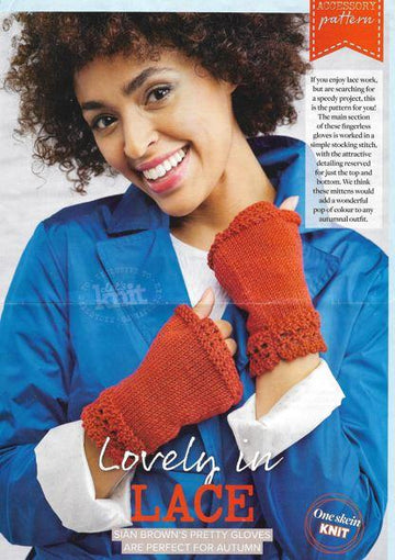 Lace Edged Fingerless Gloves