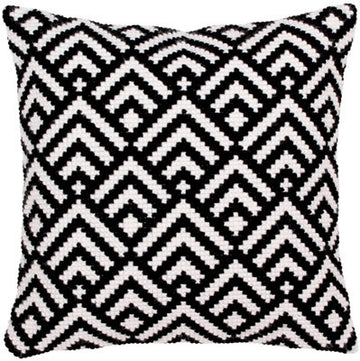 Collection D'Art Black-and-White II Cross Stitch Cushion Kit - Multi