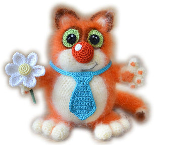 Cat Amigurumi. Ginger Kitten. Cat Lovers Gift. Crochet Cat