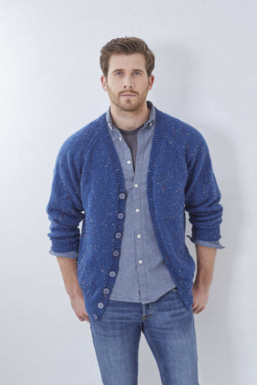 Cardigan and Sweater in King Cole Big Value Tweed DK - 5711 - Leaflet