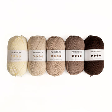 Paintbox Yarns Wool Blend Worsted 5 Ball Colour Pack