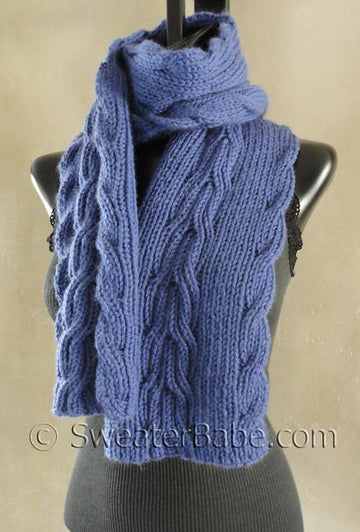 #130 Reversible Ribbed Anniversary Scarf