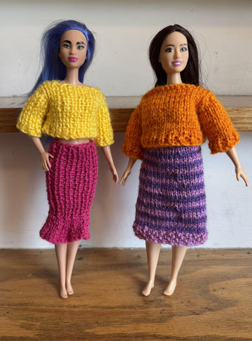 Fashion Doll Sweaters and Skirts