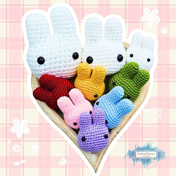 Bunny Head Crochet Pattern - 4 Sizes