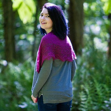 719 Crisanta Shawl - Knitting Pattern for Women in Valley Yarns Hatfield