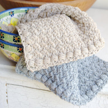 Creek Pebbles Dishcloth and Hand Towel Set