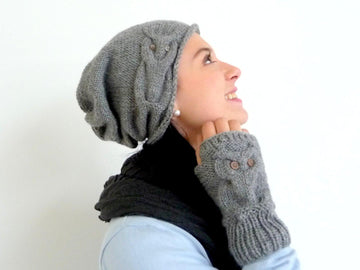 Strickanleitung - Mütze für alle Größen - Eulen-Beanie - No.102