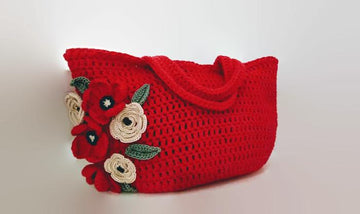 Flower Tote Crcochet Bag