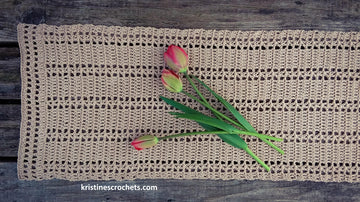 Maytime Table Runner Written Pattern