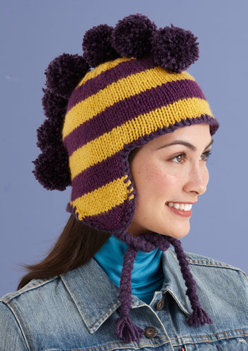 Geaux Tigers Hat in Lion Brand Vanna's Choice - L10589