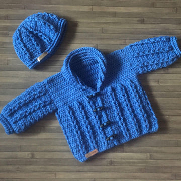 Jacob Cardigan and Hat Set Newborn - 10 Years