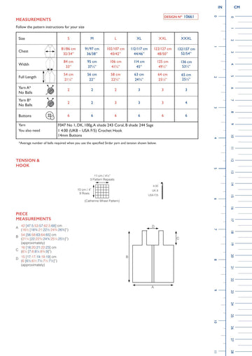 Star Burst Button Cami in Sirdar No.1 - 10661 - Downloadable PDF