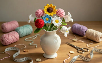 Crochet Flower Bouquet Pattern – PDF + Video Tutorial.