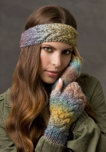 Cold Weather Cables in Red Heart Boutique Treasure - LW2603