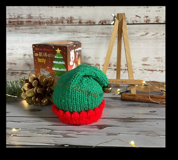Elf Hat Chocolate Orange Cover Knitting Pattern