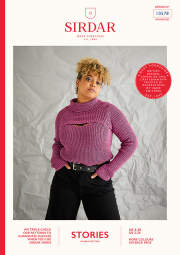 Top and Arm Warmers in Sirdar Stories DK - 10578 - Downloadable PDF