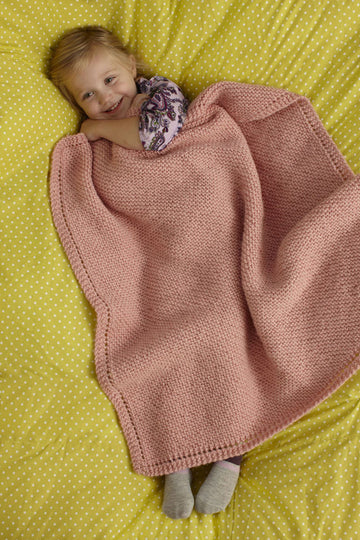 Sweet and Soft Baby Throw in Lion Brand Jiffy - 90413AD