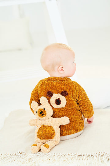 Cardigan, Waistcoat and Toy in Stylecraft Squeeze Me DK - 10152 - Downloadable PDF