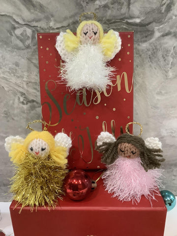 Tinsel Angel Decorations