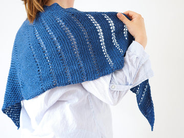 Tunisian Crochet Triangle Shawl Pattern