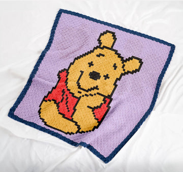 Square Baby Throw C2C Crochet Pattern Winnie the Pooh