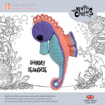 Creative World of Crafts Knitty Critters Shimmy Seahorse - 48cm