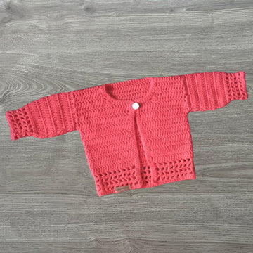 Coral Baby Cardigan