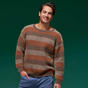 Matt Pop Stripe Jumper in West Yorkshire Spinners ColourLab - DBP0150 - Downloadable PDF