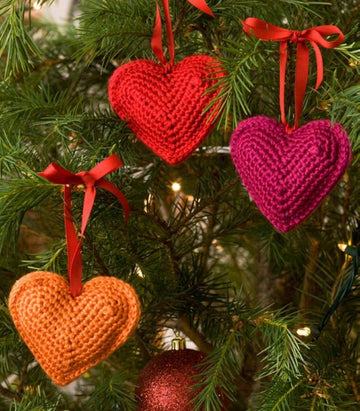 Tree Hearts in Red Heart Soft Solids - LW2288