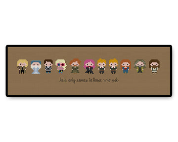 Harry Potter's Friends Bite Size - PDF Cross Stitch Pattern