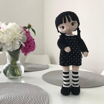 Crochet Pattern Doll body + knitted dress