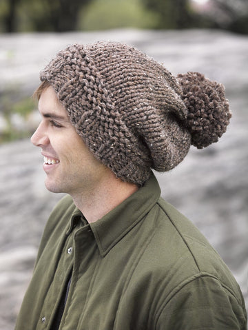 Pompoms Hat in Lion Brand Wool-Ease Thick & Quick - L32106D