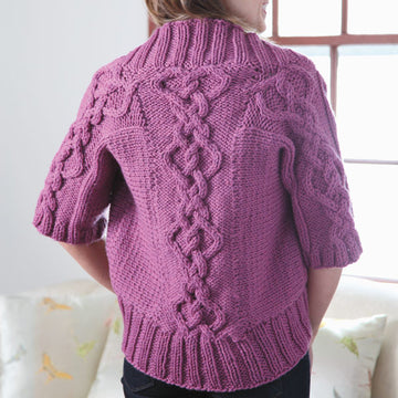 360 Josephine Cardigan - Knitting Pattern for Women in Valley Yarns Northampton Bulky