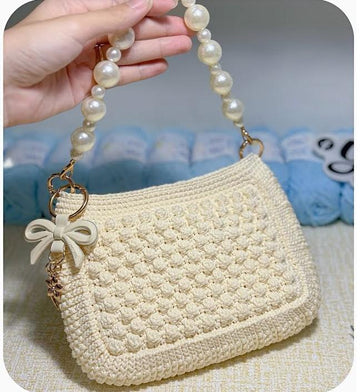 Zippered Popcorn Stitch Pouch Crochet Pattern (PDF)
