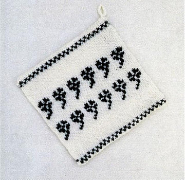 Swaying Shamrocks Potholder