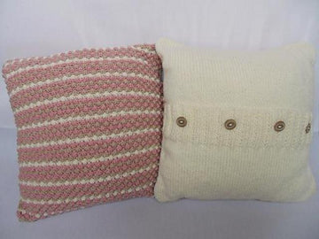 Bobble Stripe Aran Cushion Cover