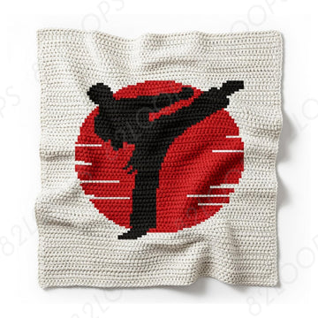 Martial Arts Baby Blanket SC Pattern