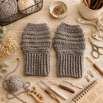 Kezue Textured Fingerless Gloves